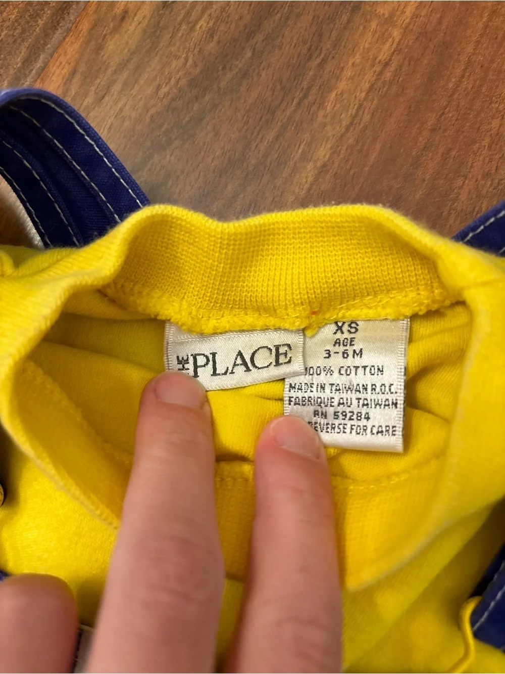 The Children’s Place Vintage Not So Basic Stuff Blue Stripe Overalls and Top - Picture 5 of 6